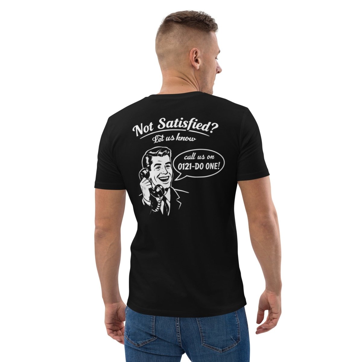 Male model in black NOPE! Culture T Shirt