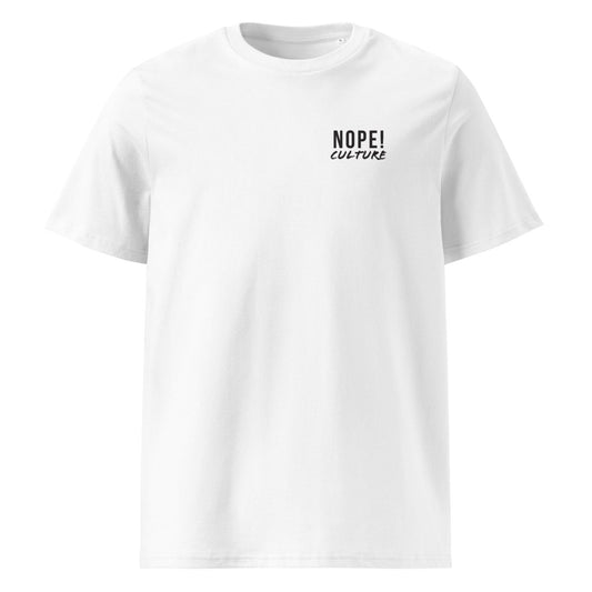 White cotton NOPE! Culture T Shirt