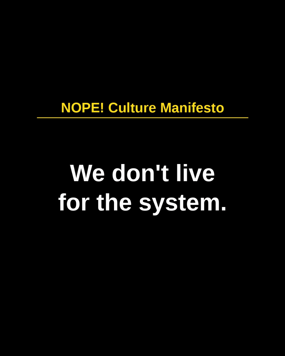 The NOPE Culture Manifesto