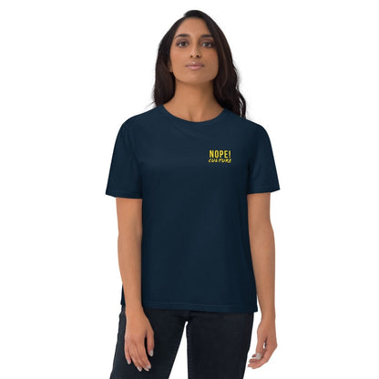 Femake model wearing black NOPE! Culture T Shirt