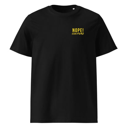 NOPE! Culture front view black cotton tee