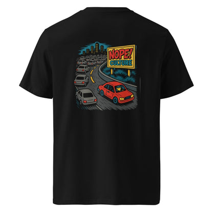 NOPE! Culture black cotton tee with bold backprint