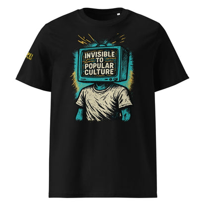 Front view of NOPE! Culture black cotton tee