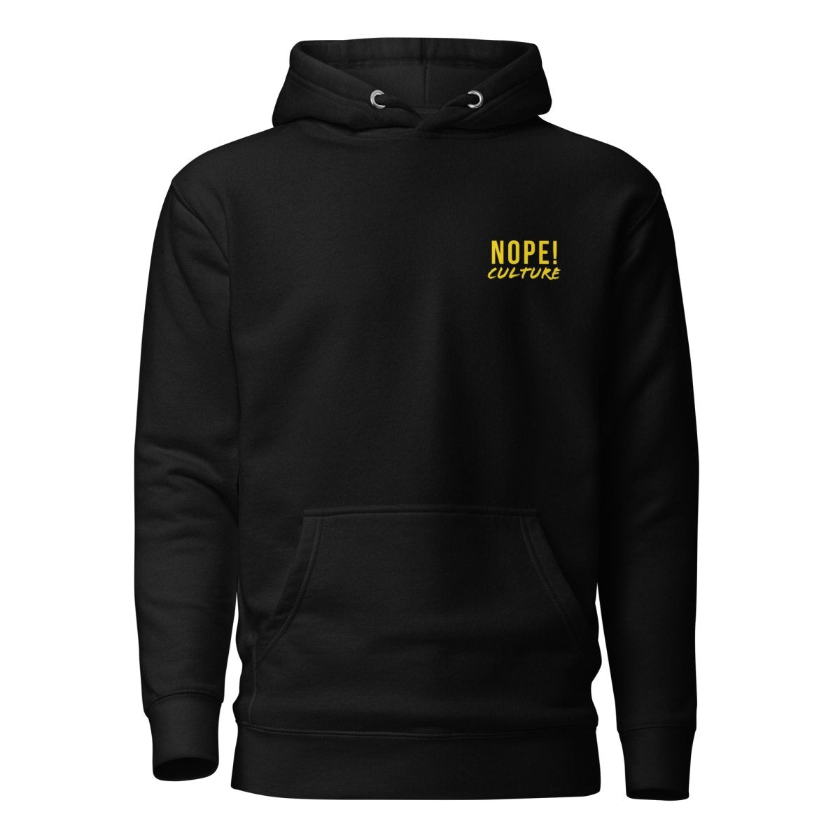 Black NOPE! Culture cotton hoodie
