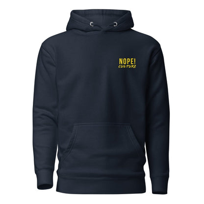 Blue NOPE! Culture cotton hoodie