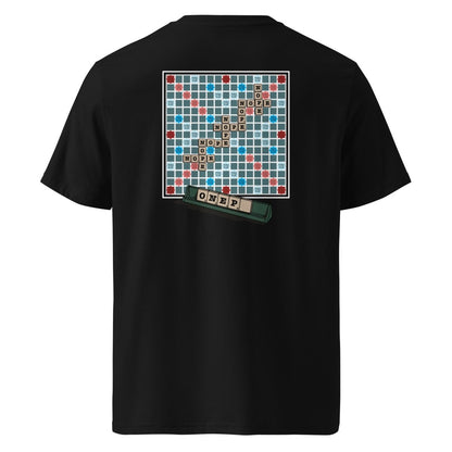 NOPE! Culture scrabble tee. Back view