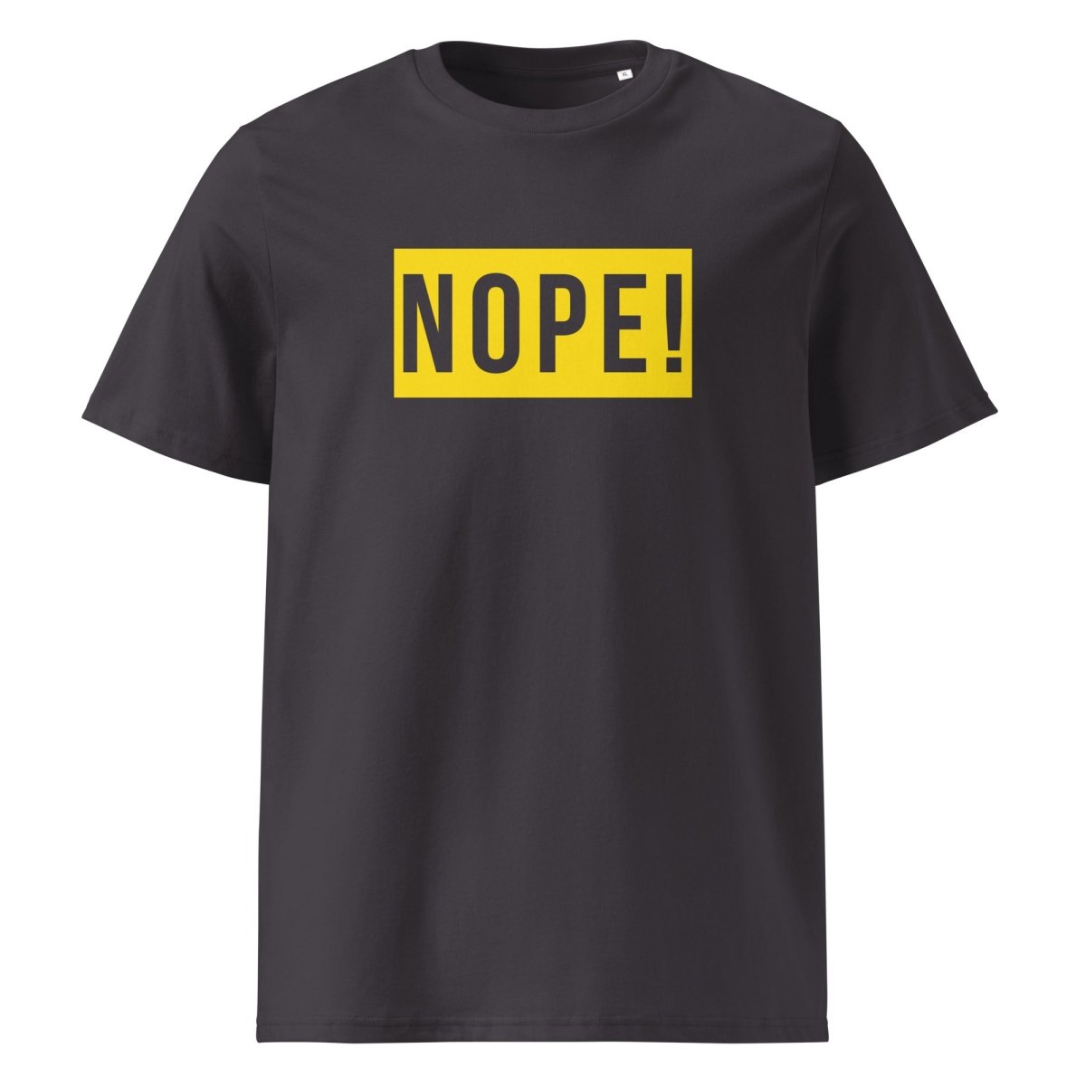 Grey T Shirt with large NOPE! logo