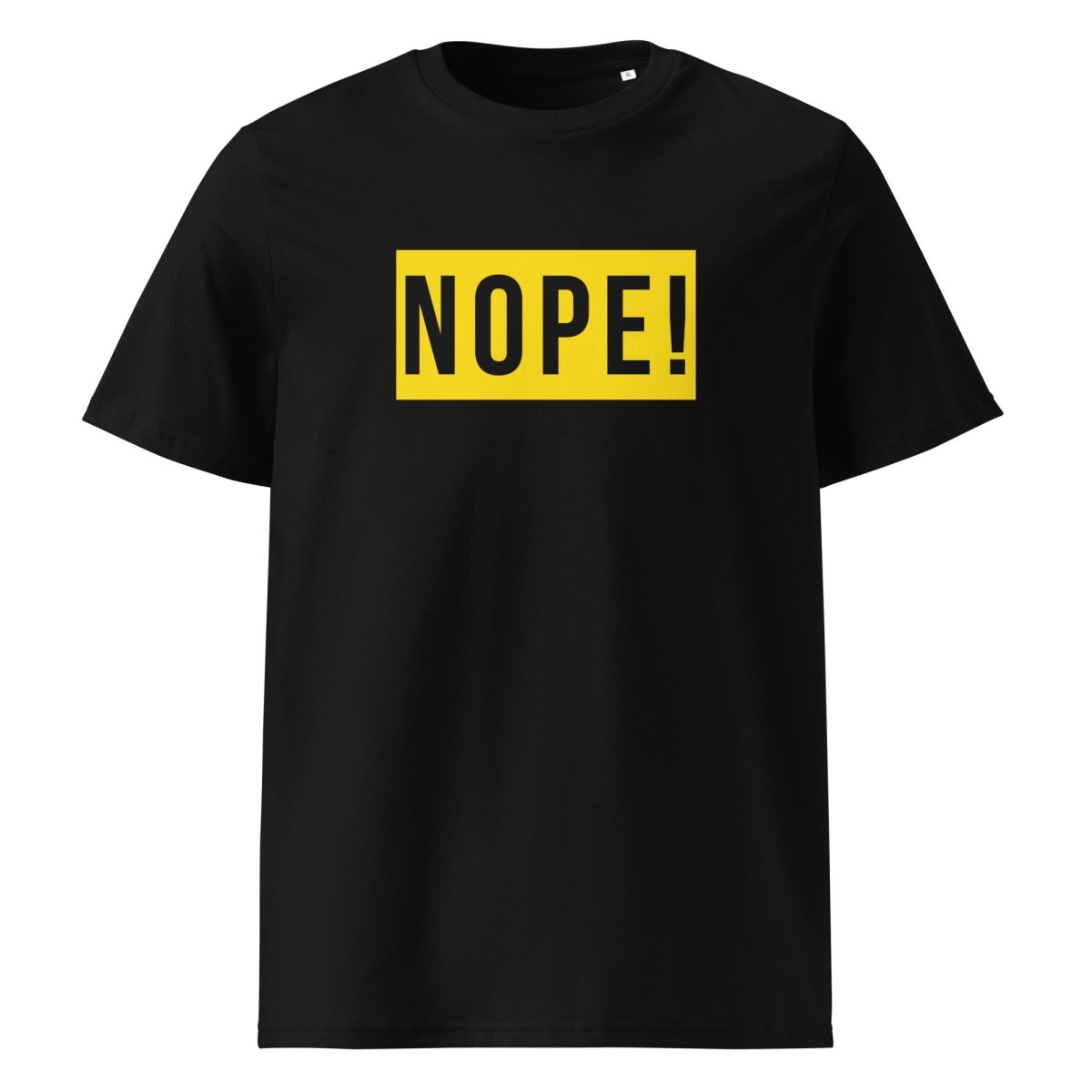 Black T Shirt with large NOPE! logo