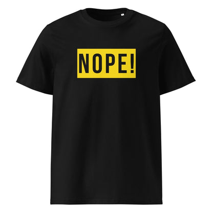 Black T Shirt with large NOPE! logo