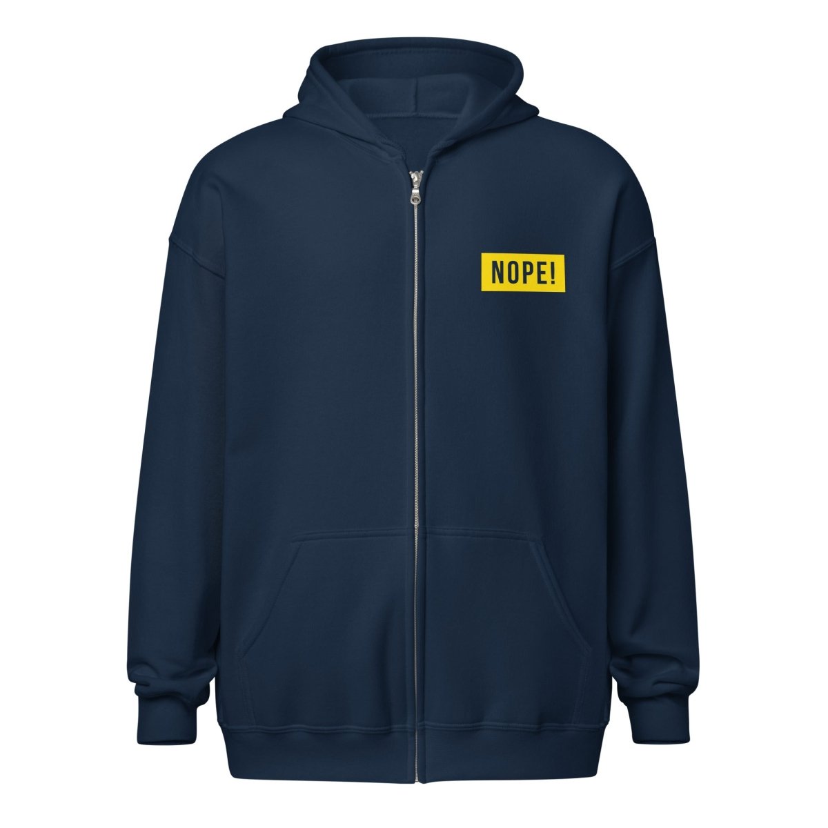 Blue NOPE! Culture zip up hoodie image